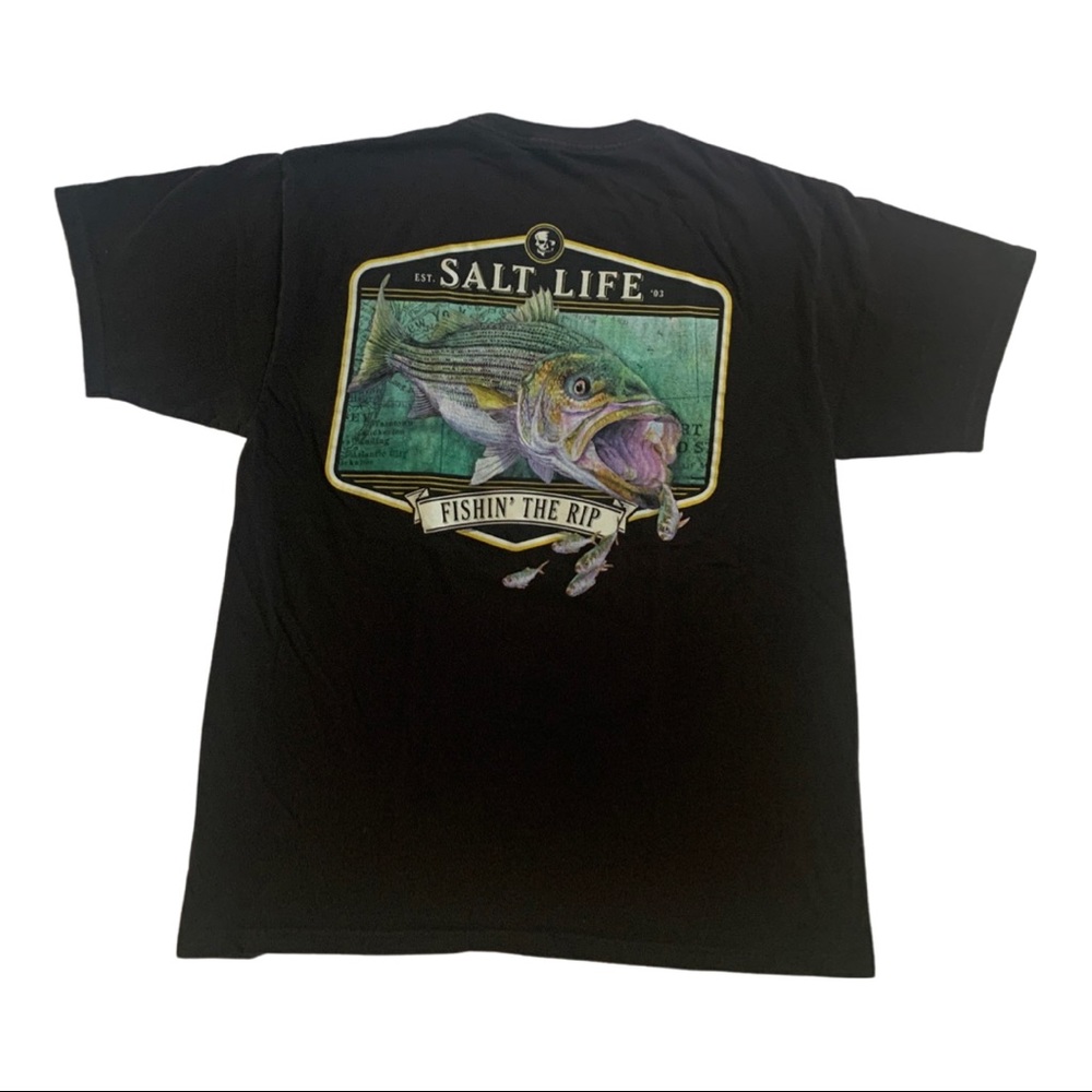 "Fishin' The Rip" Graphic Pocket Tee